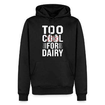 Intolérance au lactose Intolérance au lactose - Sweat à capuche Premium bio Homme - noir - Devant - Nico (187cm)