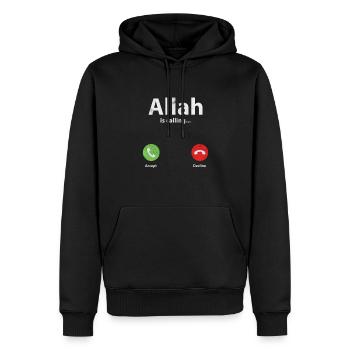 Muslim - Männer Premium Bio Hoodie - Schwarz - Vorne - Nico (187cm)