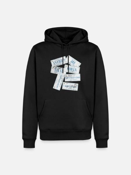 Antigua - Männer Premium Bio Hoodie - Schwarz