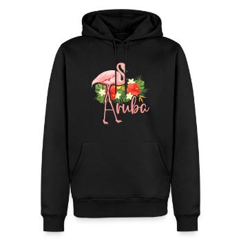 Aruba Karibik Sommer Meer Strand Geschenk - Männer Premium Bio Hoodie - Schwarz - Vorne - Nico (187cm)