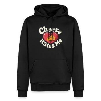Intolérance au lactose Intolérance au lactose - Sweat à capuche Premium bio Homme - noir - Devant - Nico (187cm)