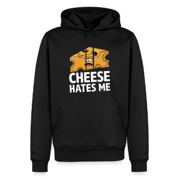 Intolérance au lactose Intolérance au lactose - Sweat à capuche Premium bio Homme - noir - Devant - Nico (187cm)