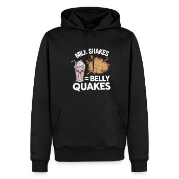 Intolérance au lactose Intolérance au lactose - Sweat à capuche Premium bio Homme - noir - Devant - Nico (187cm)