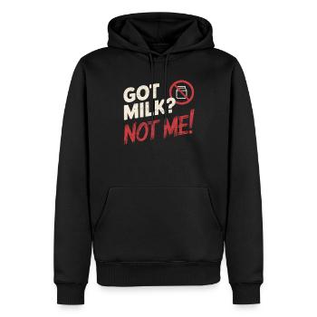 Intolérance au lactose Intolérance au lactose - Sweat à capuche Premium bio Homme - noir - Devant - Nico (187cm)