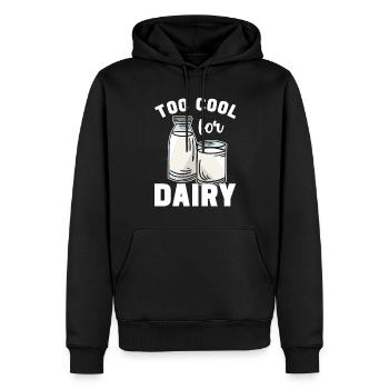 Intolérance au lactose Intolérance au lactose - Sweat à capuche Premium bio Homme - noir - Devant - Nico (187cm)