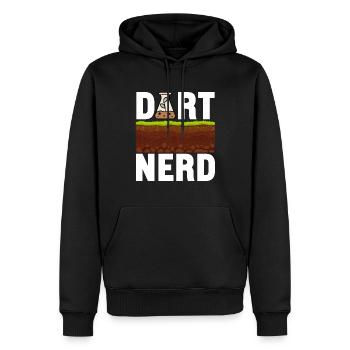 Bodenwissenschaftler Soil Science - Männer Premium Bio Hoodie - Schwarz - Vorne - Nico (187cm)