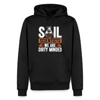 Bodenwissenschaftler Science du sol - Sweat à capuche Premium bio Homme - noir - Devant - Nico (187cm)
