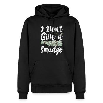 Herbes Encens Purification Spirituelle - Sweat à capuche Premium bio Homme - noir - Devant - Nico (187cm)