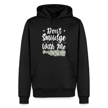 Herbes Encens Purification Spirituelle - Sweat à capuche Premium bio Homme - noir - Devant - Nico (187cm)