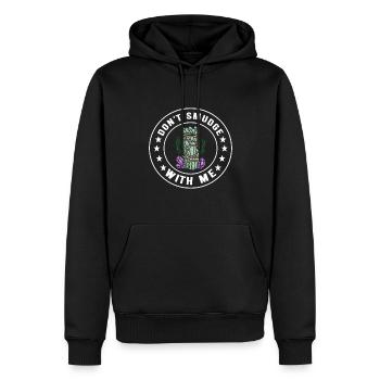 Herbes Encens Purification Spirituelle - Sweat à capuche Premium bio Homme - noir - Devant - Nico (187cm)