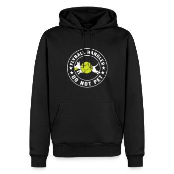 Flyball Sports canins - Sweat à capuche Premium bio Homme - noir - Devant - Nico (187cm)