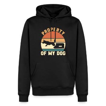 Flyball Sports canins - Sweat à capuche Premium bio Homme - noir - Devant - Nico (187cm)