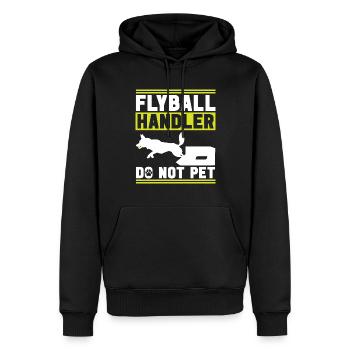 Flyball Sports canins - Sweat à capuche Premium bio Homme - noir - Devant - Nico (187cm)