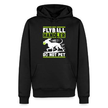 Flyball Hundesport - Männer Premium Bio Hoodie - Schwarz - Vorne - Nico (187cm)
