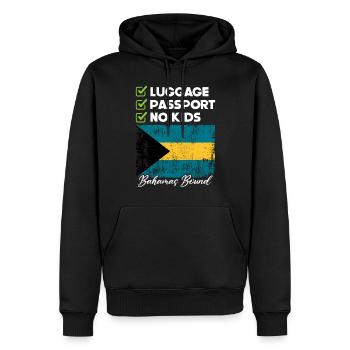 Bahamas Île des Caraïbes Cadeau d’été de l’Atlantique - Sweat à capuche Premium bio Homme - noir - Devant - Nico (187cm)
