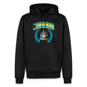 Bahamas Île des Caraïbes Cadeau d’été de l’Atlantique - Sweat à capuche Premium bio Homme - noir - Devant - Nico (187cm)