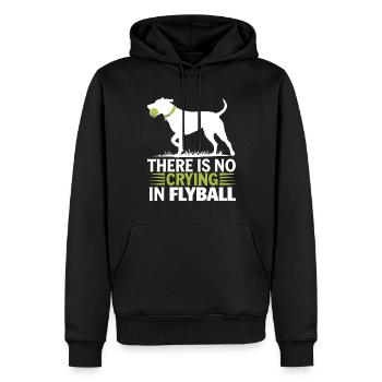 Flyball Hundesport - Männer Premium Bio Hoodie - Schwarz - Vorne - Nico (187cm)
