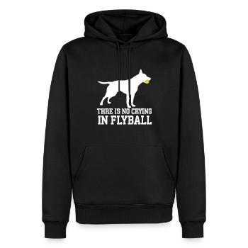 Flyball Sports canins - Sweat à capuche Premium bio Homme - noir - Devant - Nico (187cm)