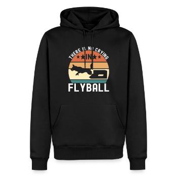Flyball Hundesport - Männer Premium Bio Hoodie - Schwarz - Vorne - Nico (187cm)