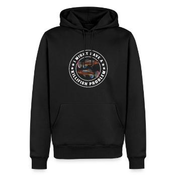 Killifisch Aquarium Amateurs de poissons - Sweat à capuche Premium bio Homme - noir - Devant - Nico (187cm)