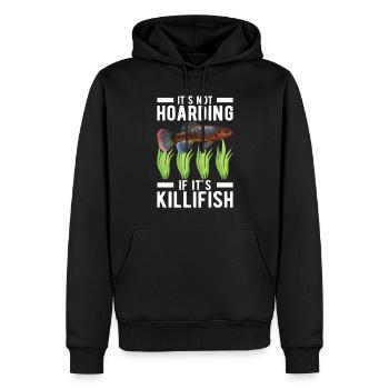 Killifisch Aquarium Amateurs de poissons - Sweat à capuche Premium bio Homme - noir - Devant - Nico (187cm)