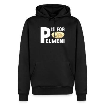 Pelmeni Russian Cuisine - Men’s Premium Organic Hoodie - black - Front - Nico (187cm)