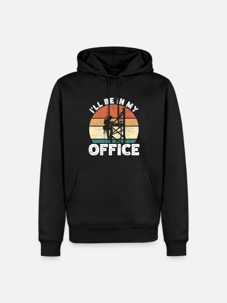 Industriekletterer Tower Climber Industrieklettern - Männer Premium Bio Hoodie - Schwarz