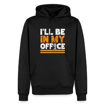 Industriekletterer Tower Climber Industrieklettern - Männer Premium Bio Hoodie - Schwarz - Vorne - Nico (187cm)