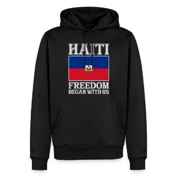 Haiti Haitianer Karibik Urlaub - Männer Premium Bio Hoodie - Schwarz - Vorne - Nico (187cm)