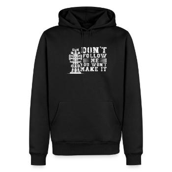 Industrial Climbers Tower Climbers Industrial Climbing - Men’s Premium Organic Hoodie - black - Front - Nico (187cm)
