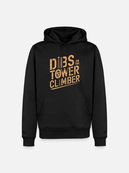 Industriekletterer Tower Climber Industrieklettern - Männer Premium Bio Hoodie - Schwarz