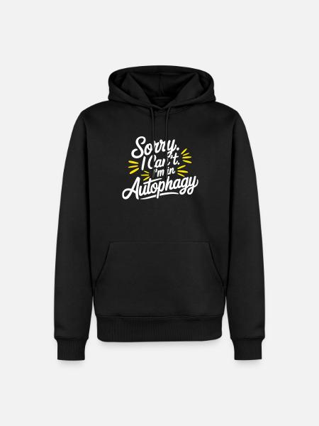 Intermittent fasting Intermittent fasting - Men’s Premium Organic Hoodie - black