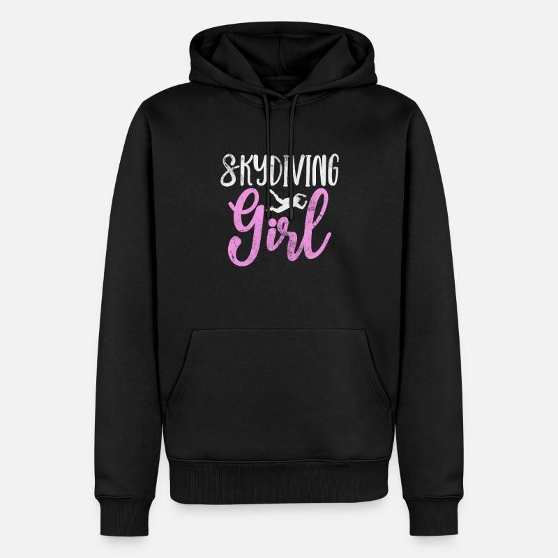Skydive - Männer Premium Bio Hoodie - Schwarz