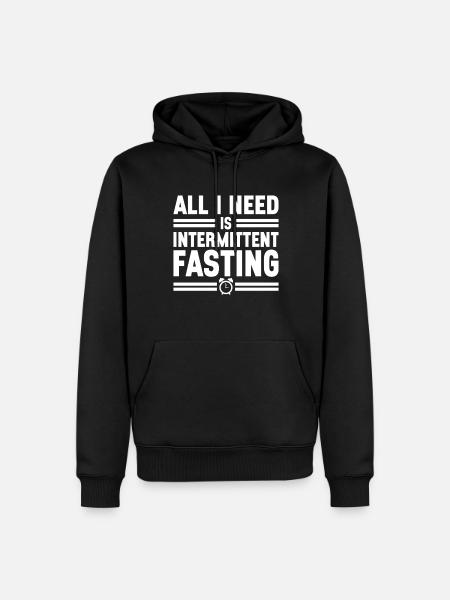 Intermittent fasting Intermittent fasting - Men’s Premium Organic Hoodie - black