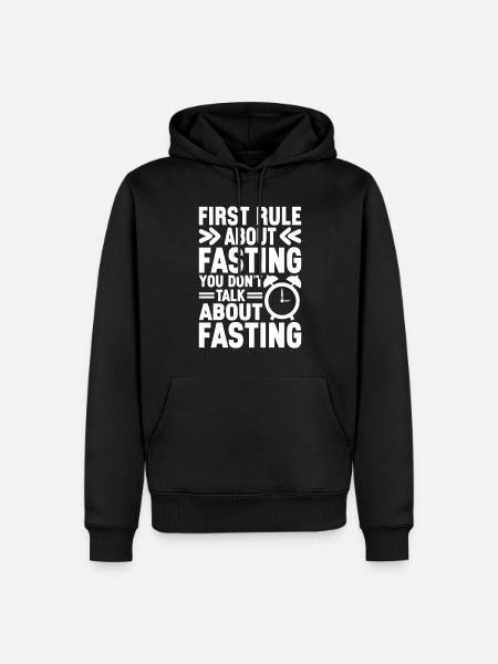 Intermittent fasting Intermittent fasting - Men’s Premium Organic Hoodie - black
