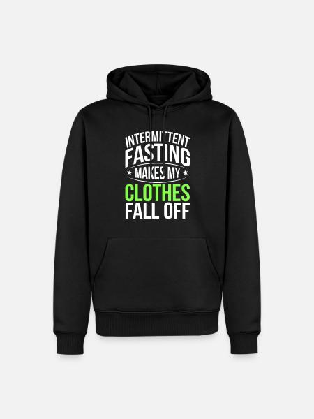 Intermittent fasting Intermittent fasting - Men’s Premium Organic Hoodie - black