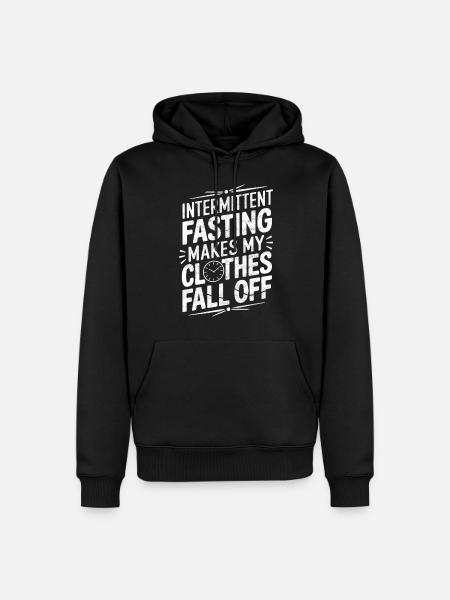 Intermittent fasting Intermittent fasting - Men’s Premium Organic Hoodie - black