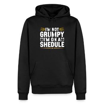 Intervallfasten Intermittierendes Fasten - Männer Premium Bio Hoodie - Schwarz - Vorne - Nico (187cm)