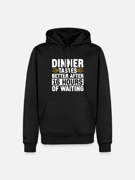 Intermittent fasting Intermittent fasting - Men’s Premium Organic Hoodie - black
