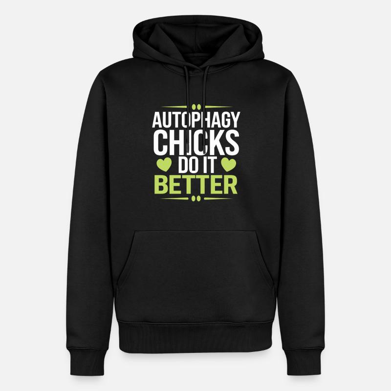 Intermittent fasting Intermittent fasting - Men’s Premium Organic Hoodie - black