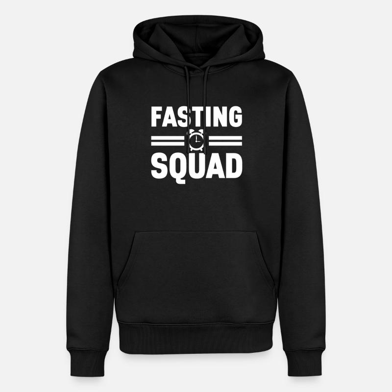 Intervallfasten Intermittierendes Fasten - Männer Premium Bio Hoodie - Schwarz