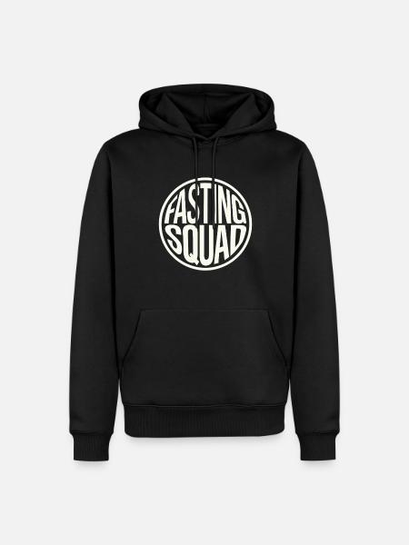 Intervallfasten Intermittierendes Fasten - Männer Premium Bio Hoodie - Schwarz