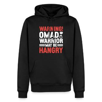 Intervallfasten Intermittierendes Fasten - Männer Premium Bio Hoodie - Schwarz - Vorne - Nico (187cm)