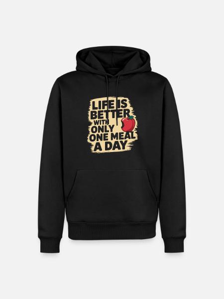 Intermittent fasting Intermittent fasting - Men’s Premium Organic Hoodie - black