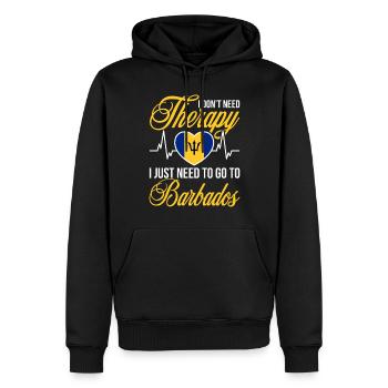 Barbados Karibik Bajan Urlaub Geschenk - Männer Premium Bio Hoodie - Schwarz - Vorne - Nico (187cm)
