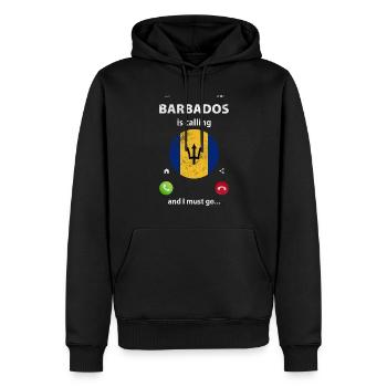 Barbados - Männer Premium Bio Hoodie - Schwarz - Vorne - Nico (187cm)