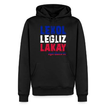 Haiti Haitianer Karibik Urlaub - Männer Premium Bio Hoodie - Schwarz - Vorne - Nico (187cm)