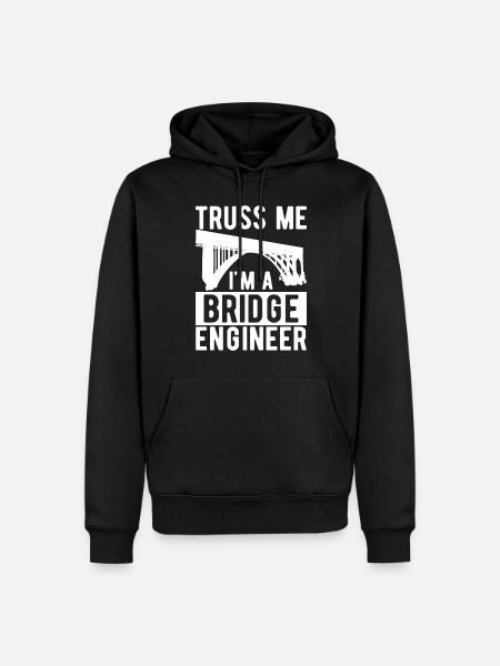 Bridge Engineer Bridge Construction - Men’s Premium Organic Hoodie - black