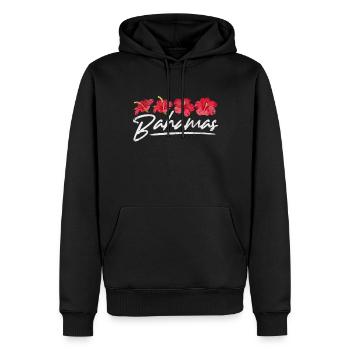 Bahamas - Sweat à capuche Premium bio Homme - noir - Devant - Nico (187cm)
