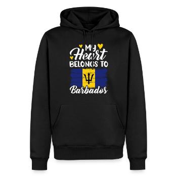 Barbados Karibik Bajan Urlaub Geschenk - Männer Premium Bio Hoodie - Schwarz - Vorne - Nico (187cm)